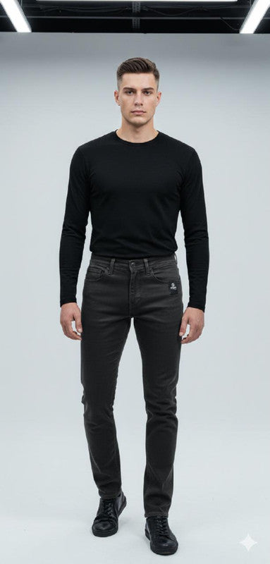 Men's Slim Fit Cotton Trousers - Khaki | Classic Pakistan Fashion
