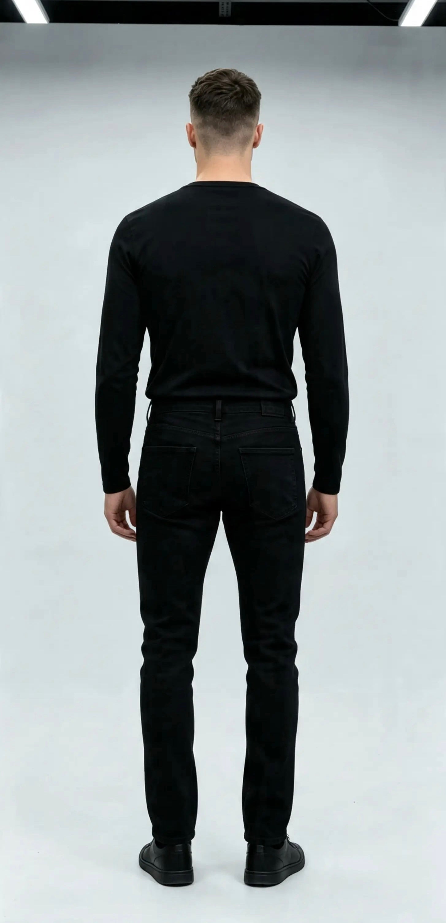 Men's solid black Jeans