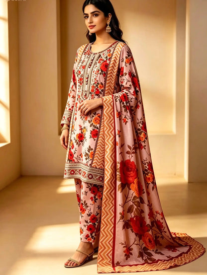 Formal Embroidered 3-peice Suit