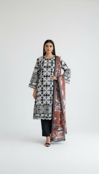 Regal Lace Embellished Suit