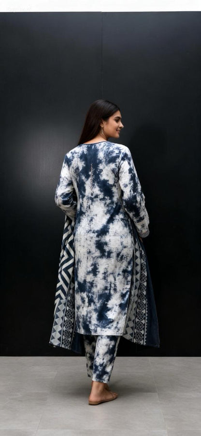 Tie & Dye Chicken Kari Suit