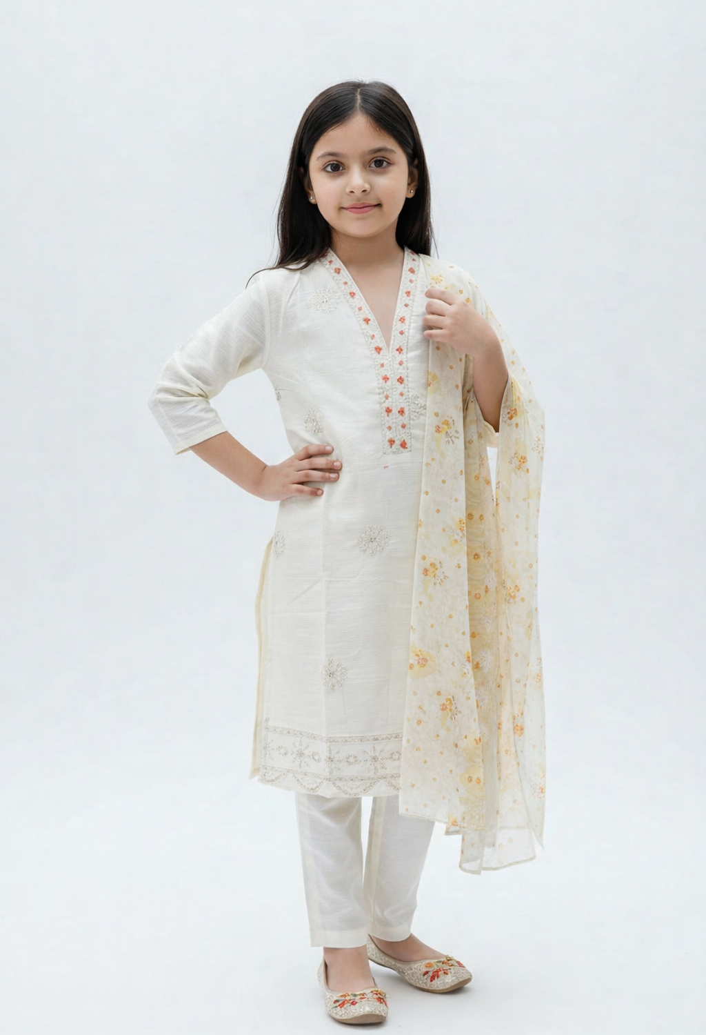 Elegant Traditional Embroidered Suit