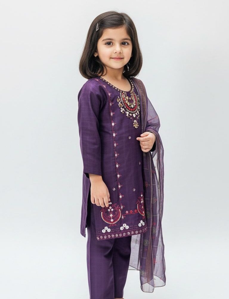 Premium Embroidered Suit – Festive Collection