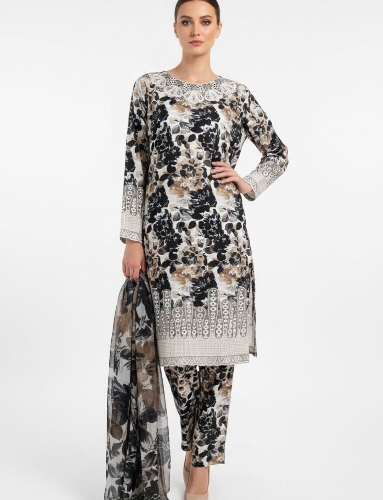 Elegant Lace Detail Suit