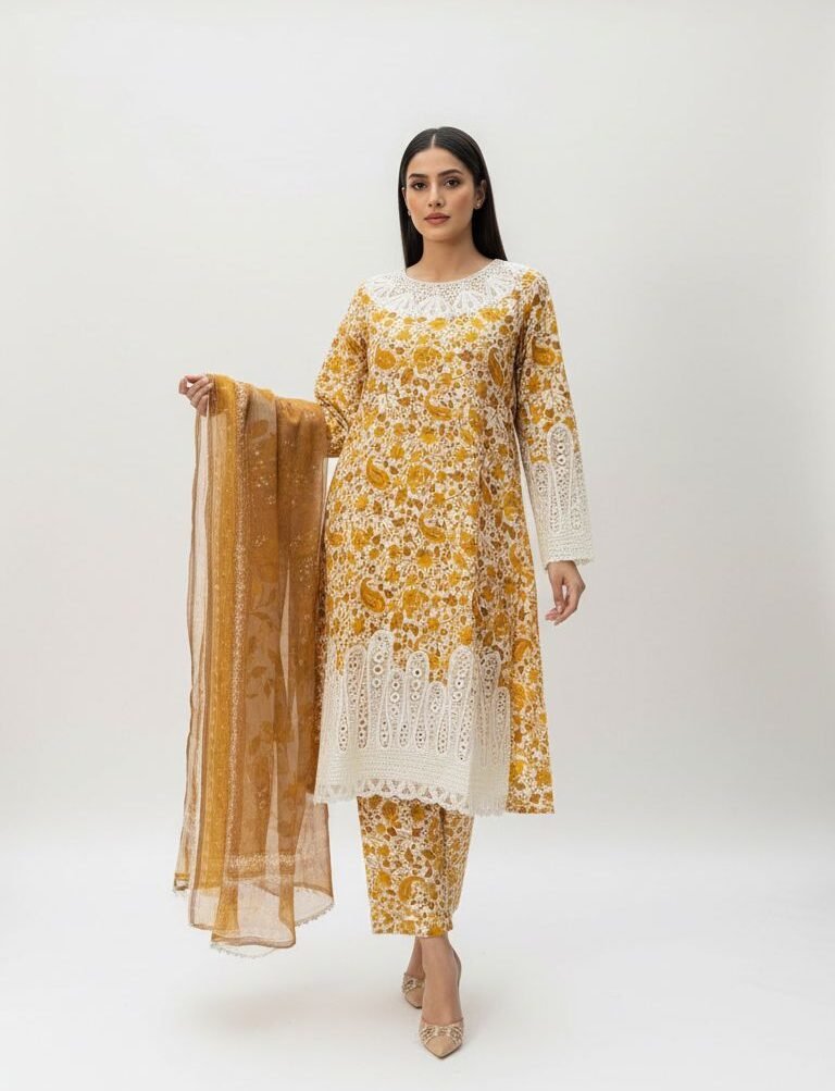 Modern Patchwork Suit Set