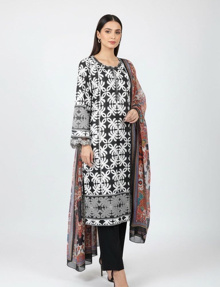 Regal Lace Embellished Suit