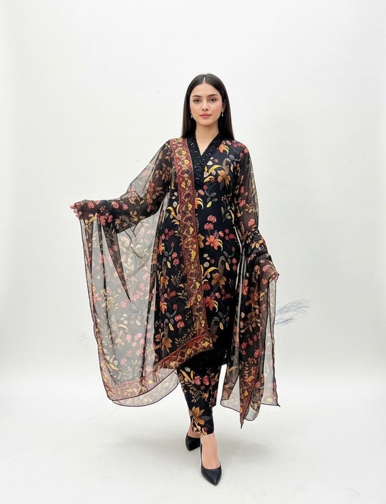 Modern Tradition Embroidered Suit
