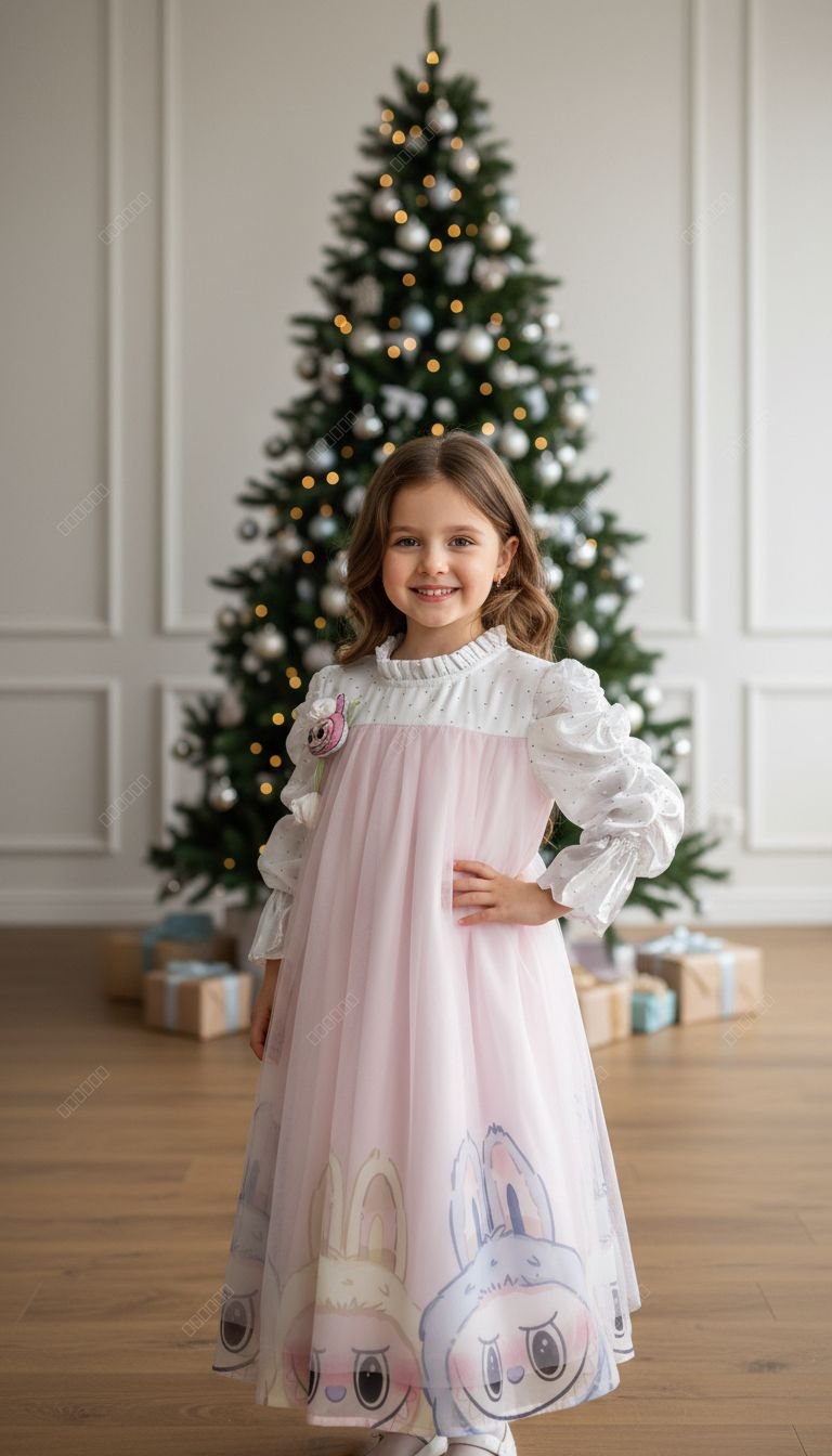 Labubu Girls Party Frock – Twirl-Ready & Stylish